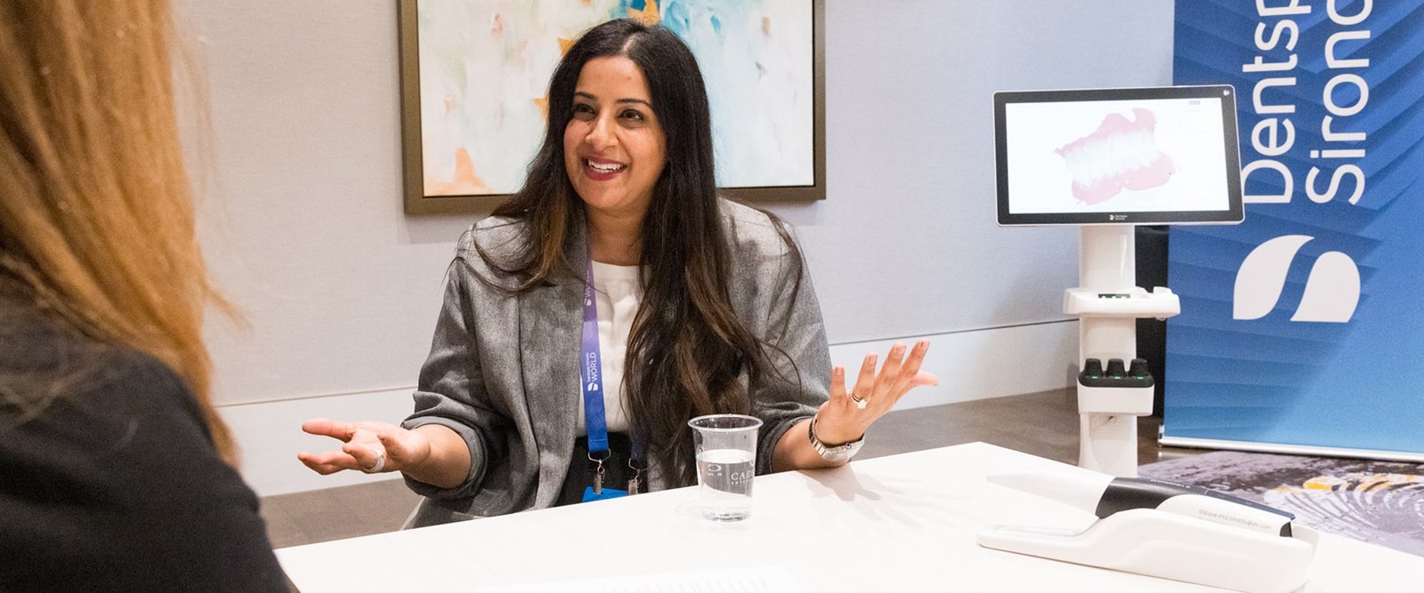 Sara Mahmood the dentist is smiling