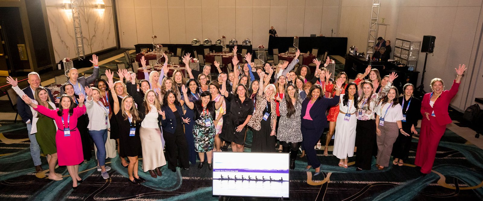 Group shot from DS World Las Vegas 2025 Women's Dinner